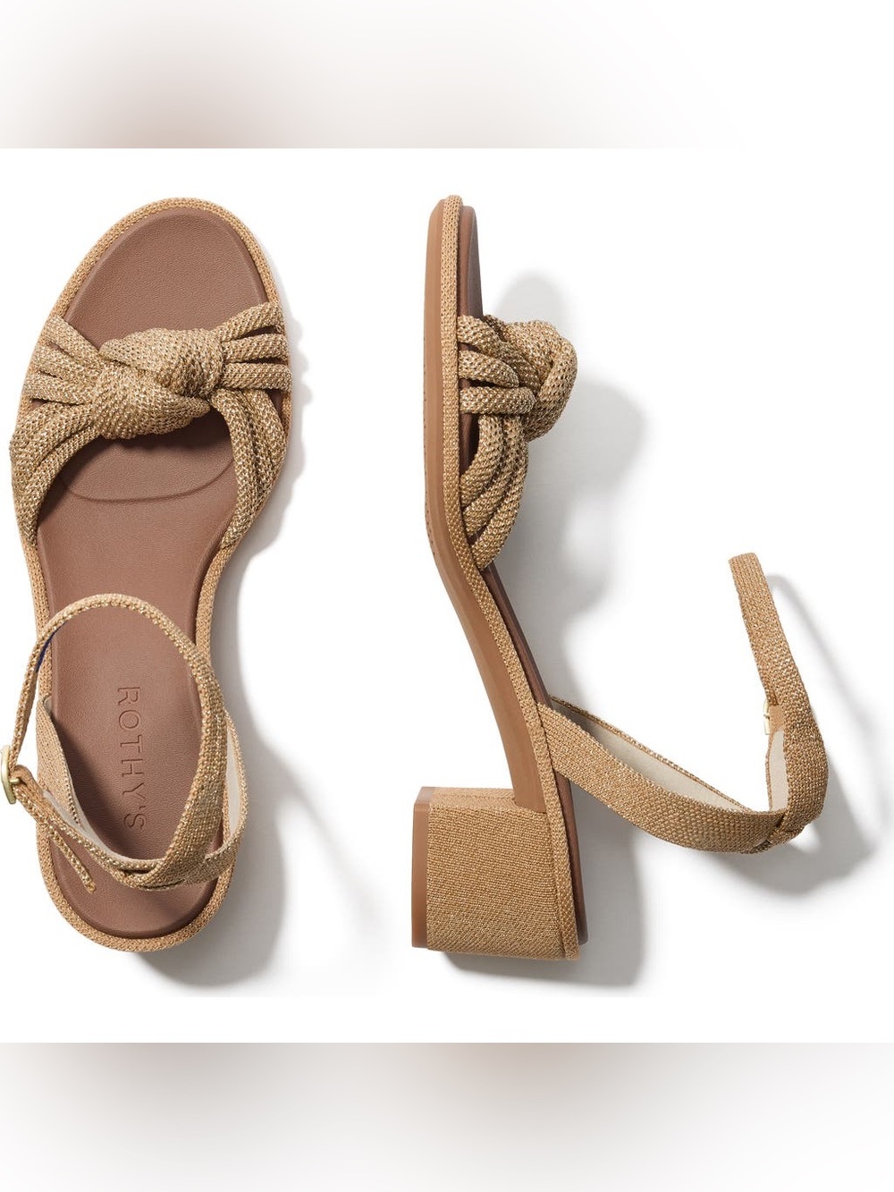 Rothy's The Knot Sandal in Golden Sun